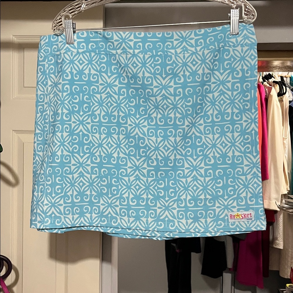 Blue Athletic velcro Skirt by Ripskirt